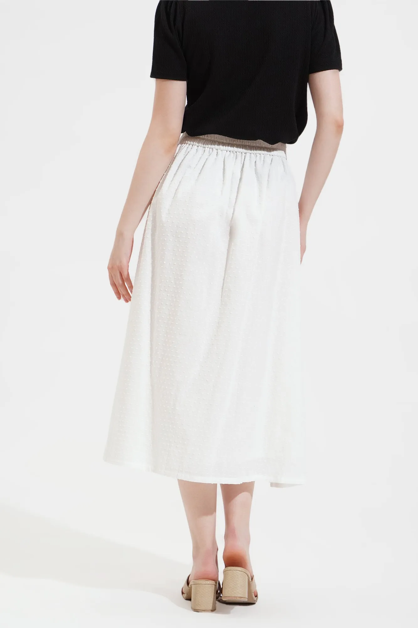 Textured Midi Skirt