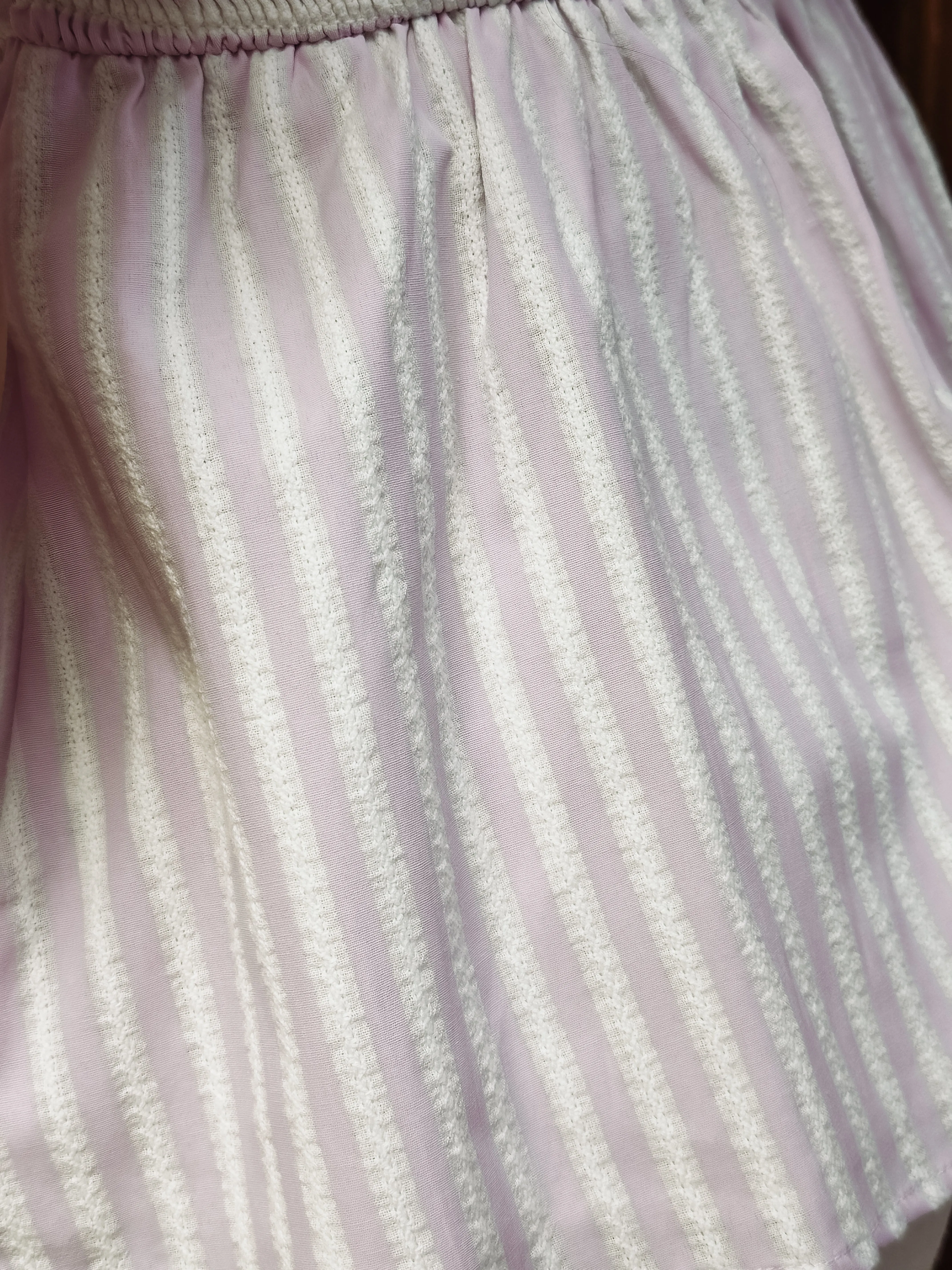 Textured Stripe Babydoll Top