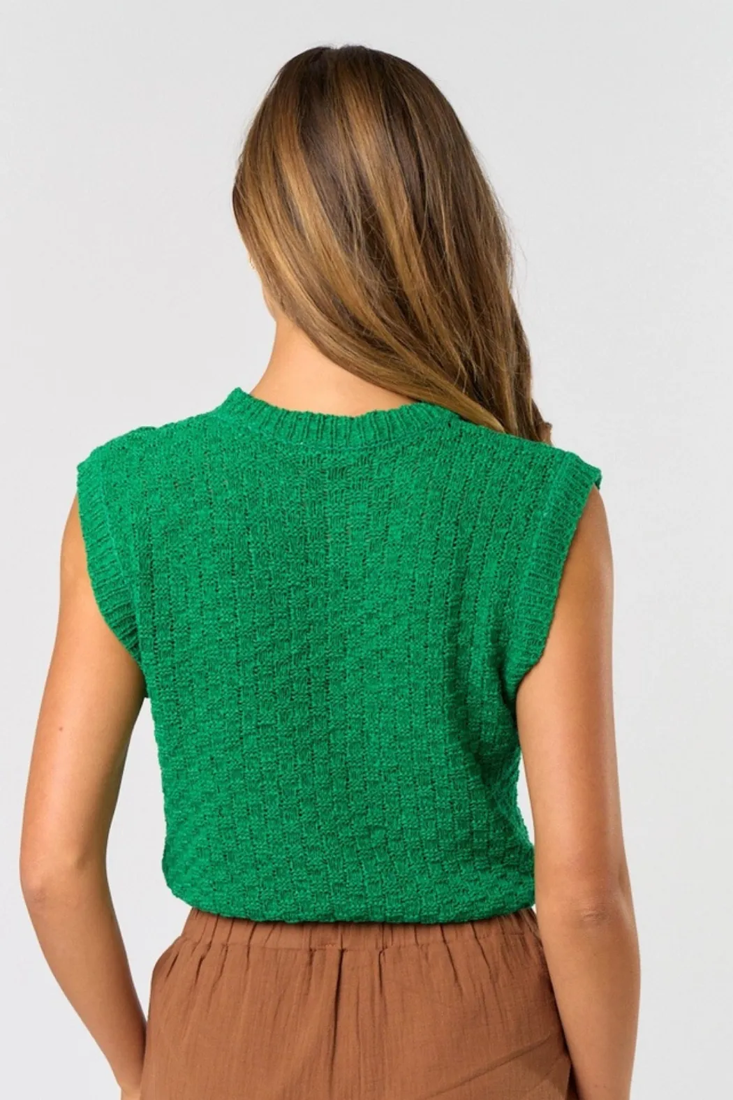 Textured Sweater Vest