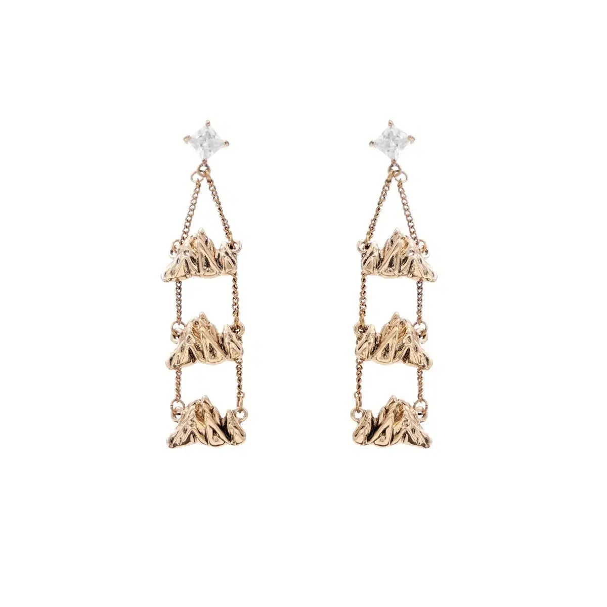 Textured Tassel Earrings