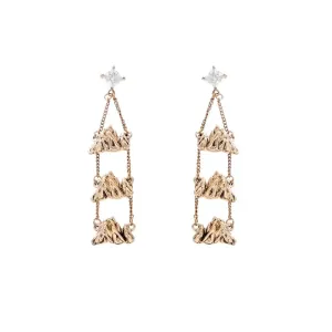 Textured Tassel Earrings