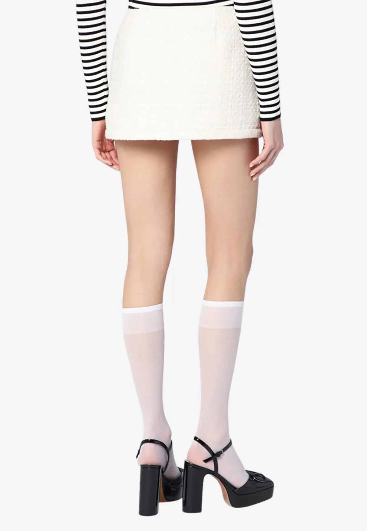 Textured Tweed Mini Skirt