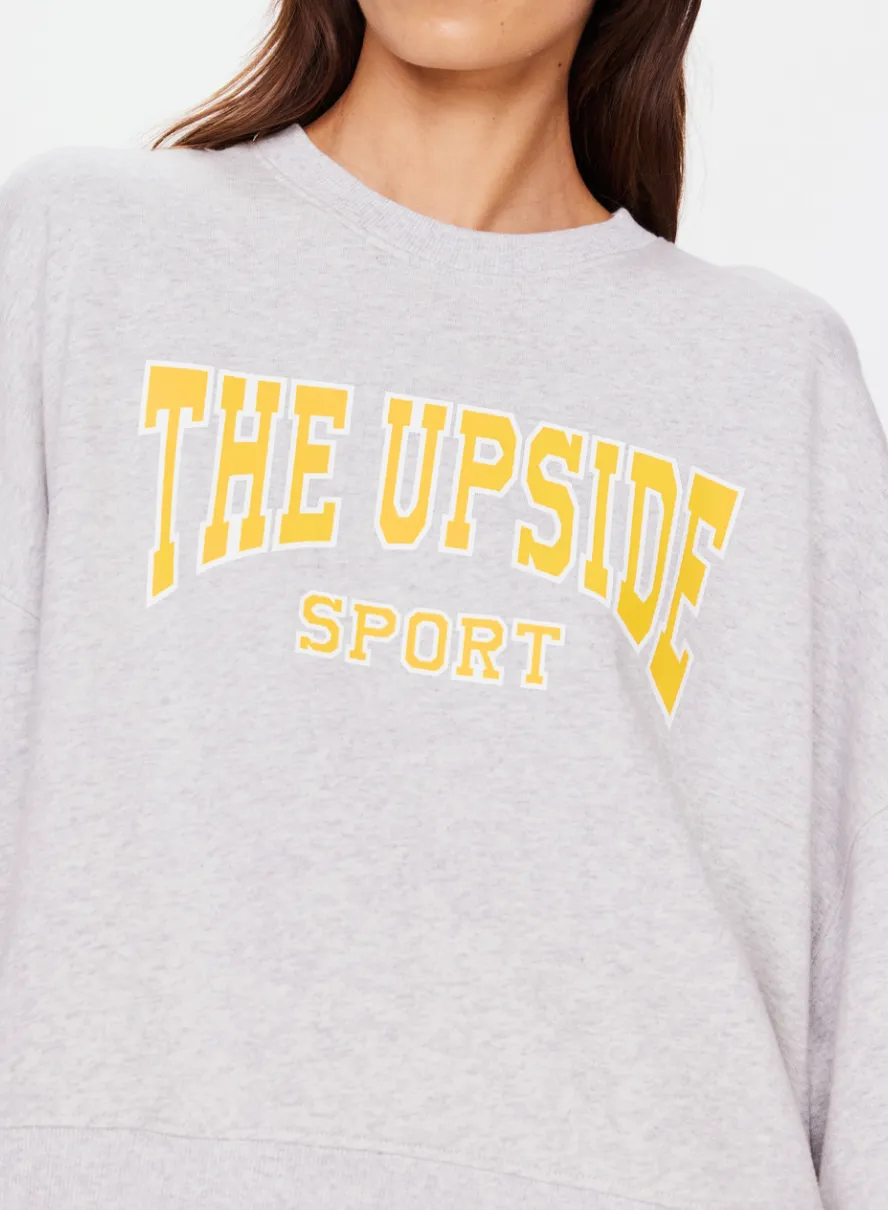 The Upside Harbour Paloma Crew- Grey Marle