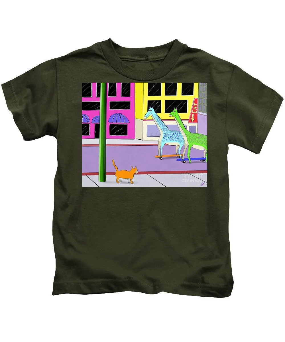 There Were Two Giraffes - Kids T-Shirt