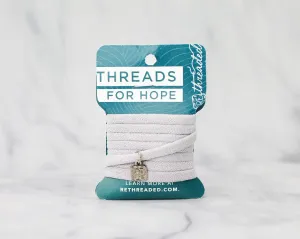 Threads for Hope Bracelet / Light Gray