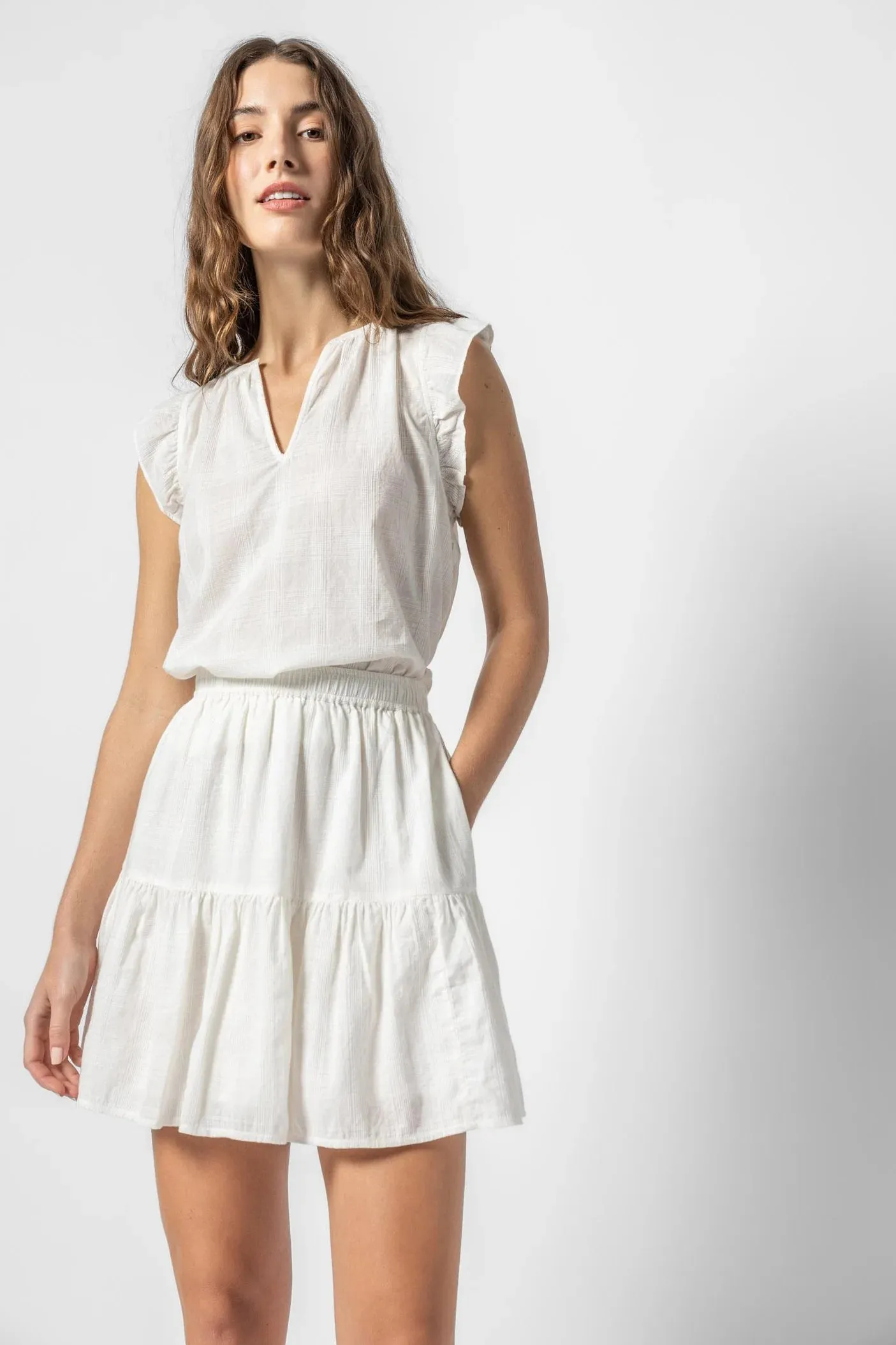 TIERED SHORT SKIRT