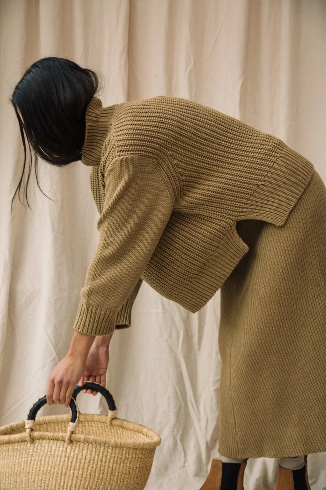 Tora Organic Cotton Jumper in Sand