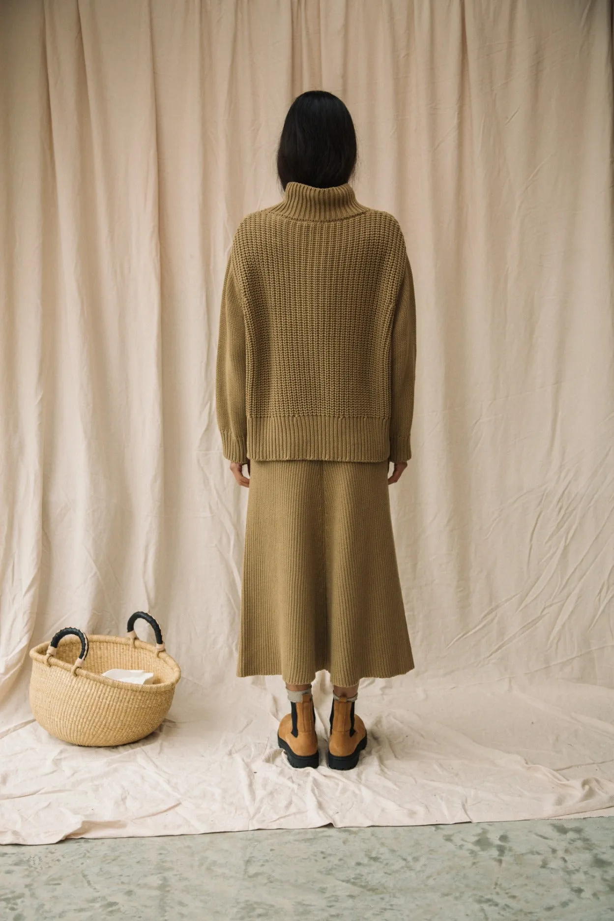 Tora Organic Cotton Jumper in Sand