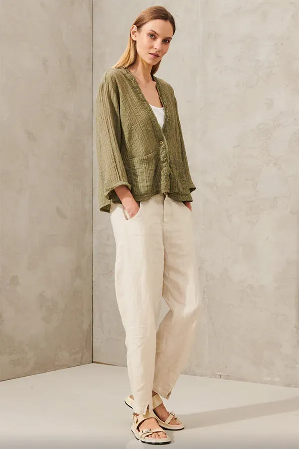 Transit Black Textural Cropped Jacket