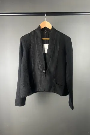 Transit Black Textural Cropped Jacket