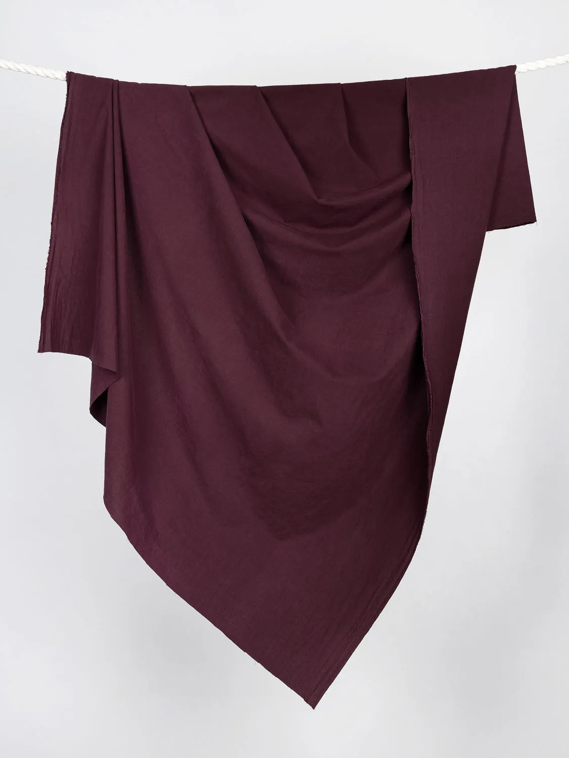 Tumbled Non Stretch Cotton - Mulberry - Swatch