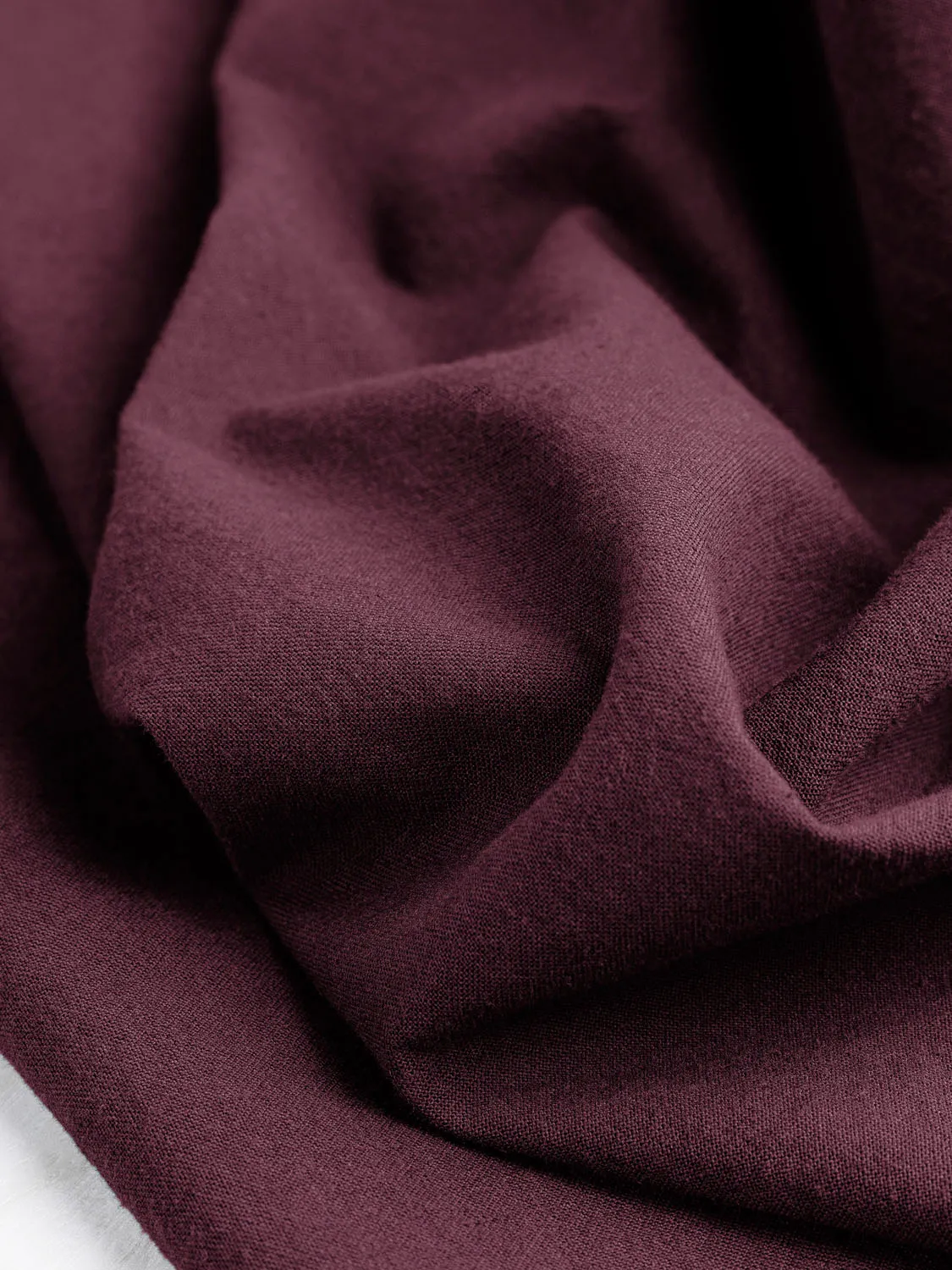 Tumbled Non Stretch Cotton - Mulberry - Swatch