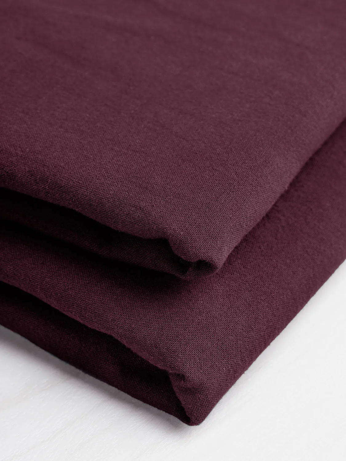 Tumbled Non Stretch Cotton - Mulberry - Swatch