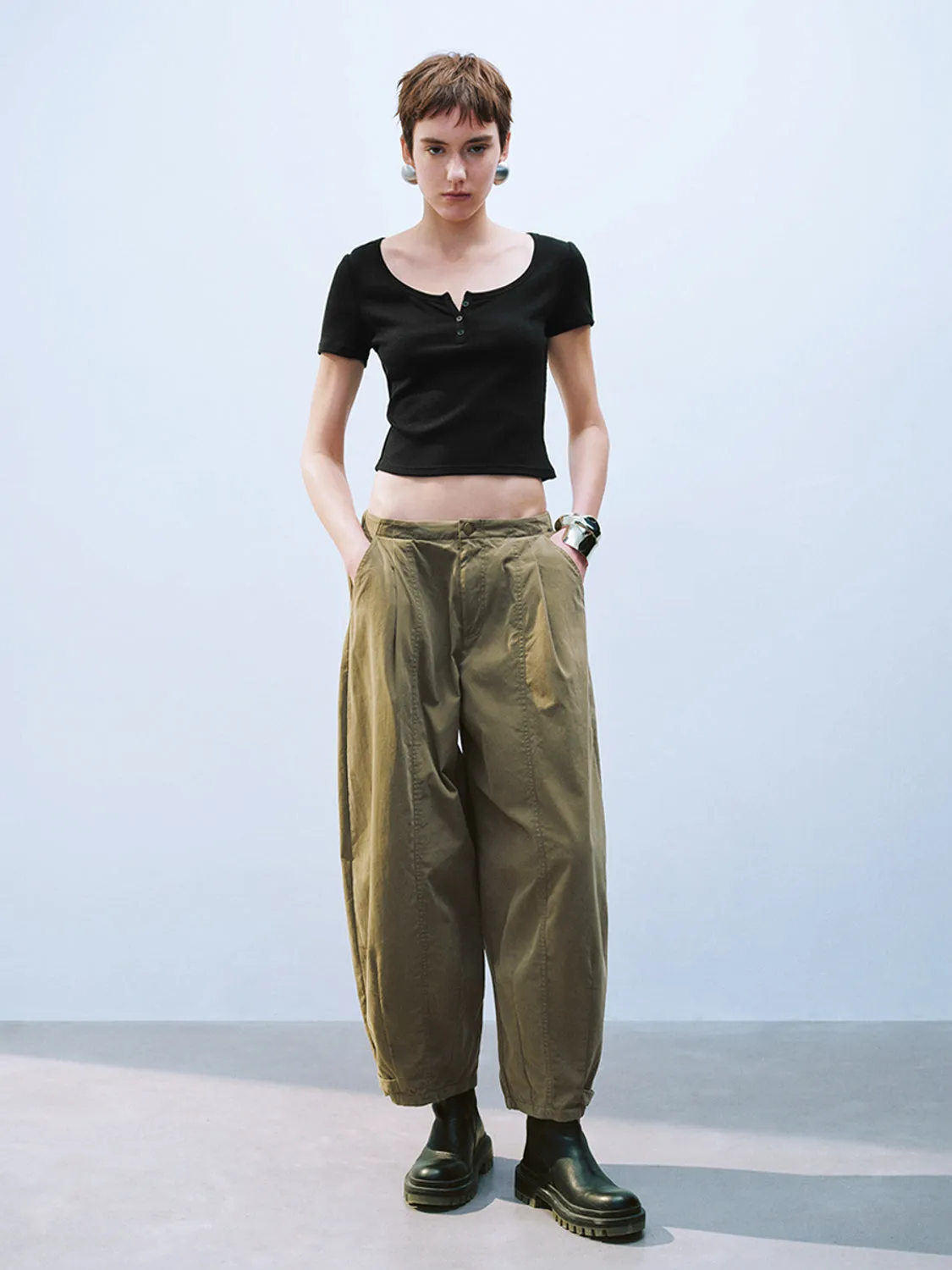 U-Neck Skinny T-Shirts