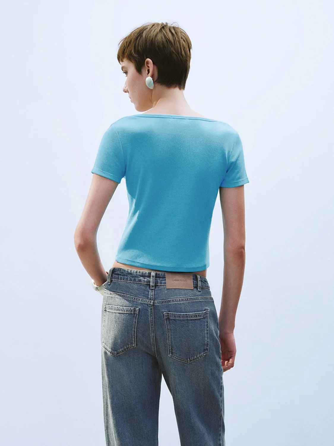 U-Neck Skinny T-Shirts
