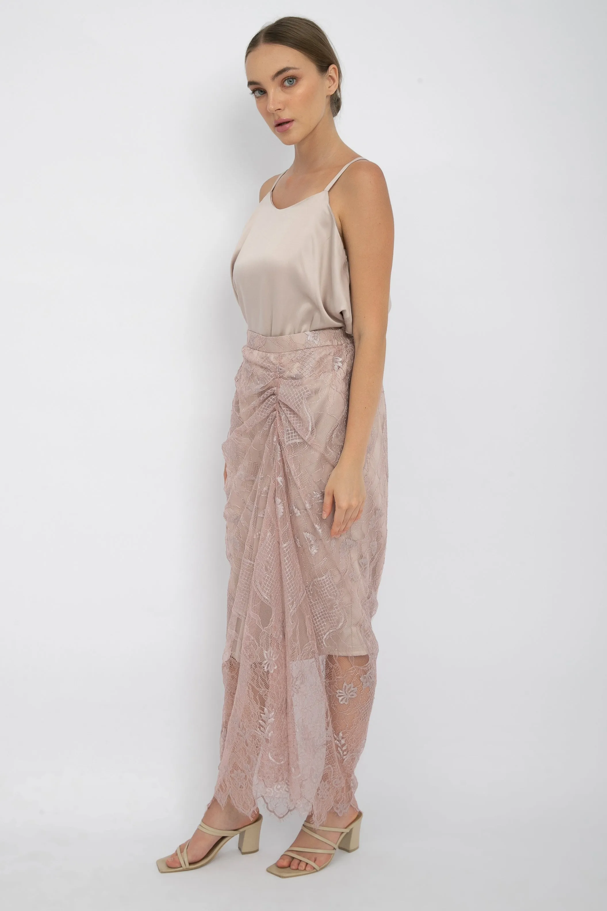 Uma Skirt in Rose Silver