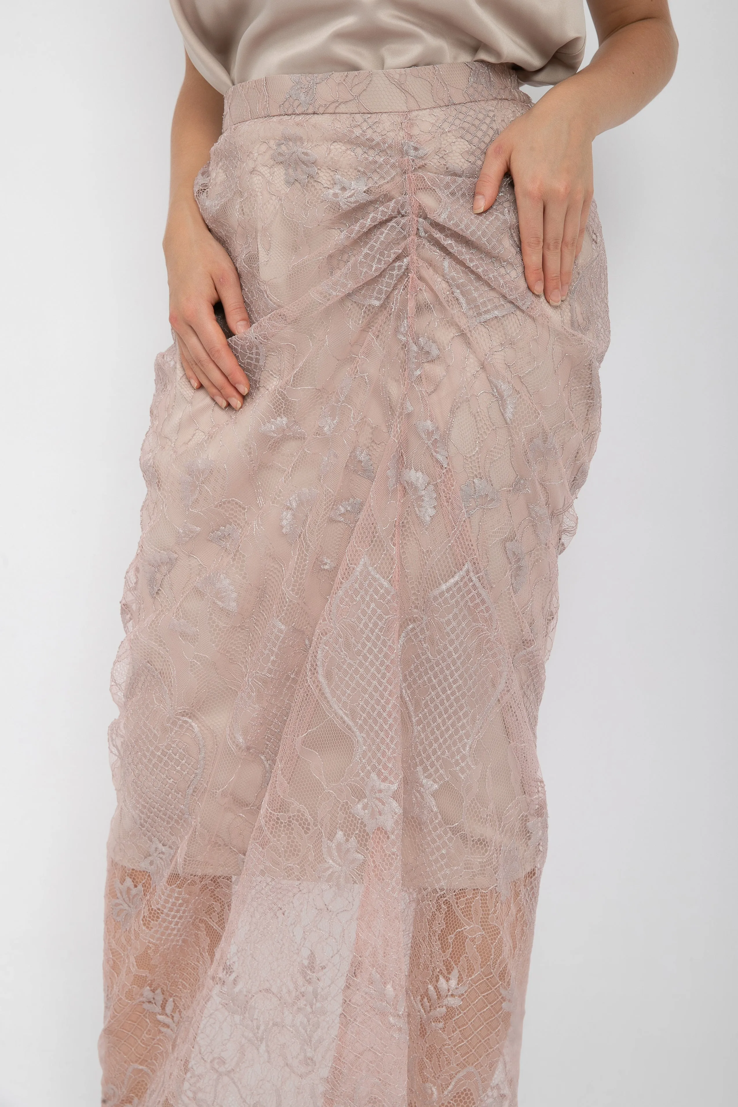 Uma Skirt in Rose Silver