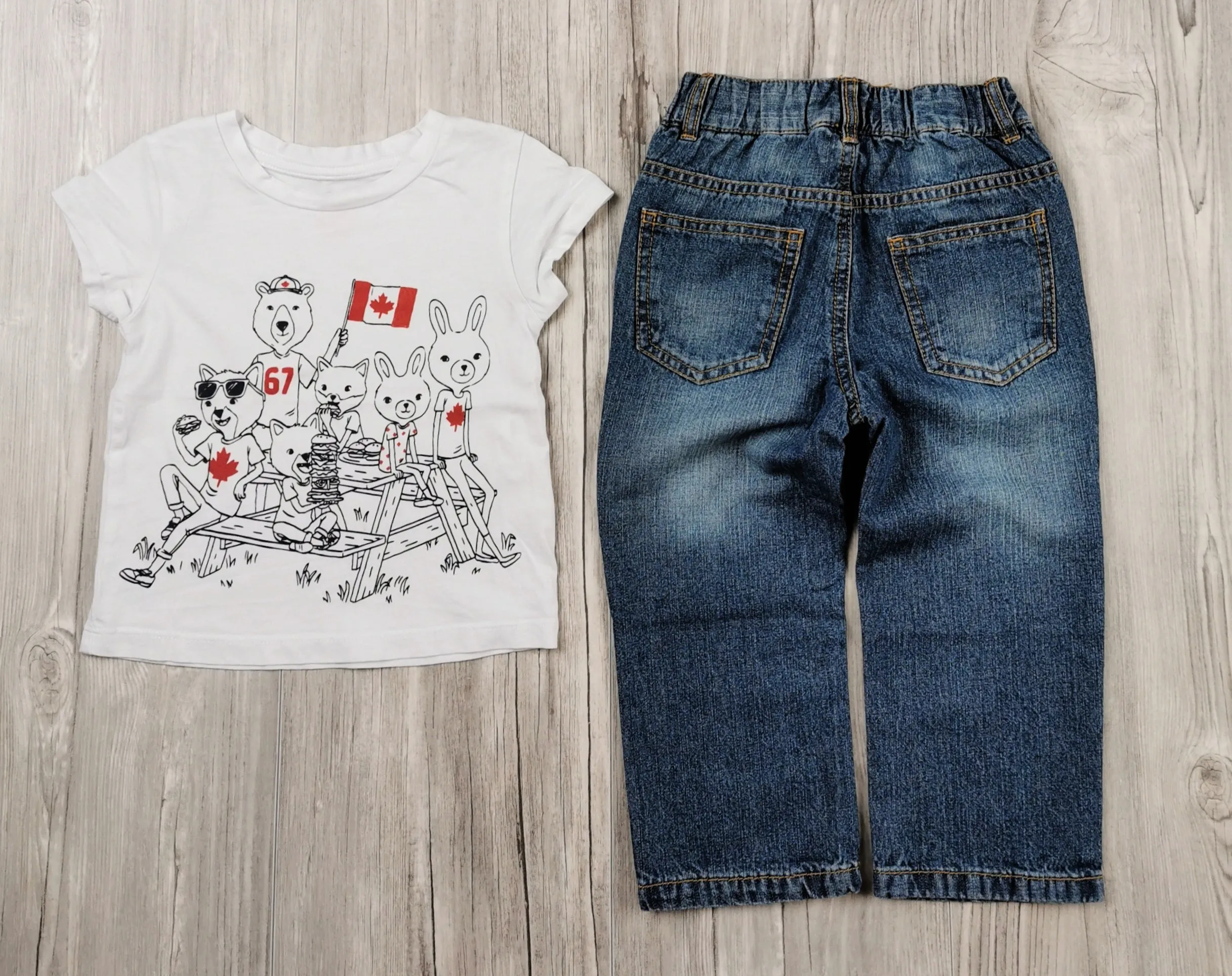UNISEX SIZE 18/24 MONTHS - 2 Piece Mix N Match Outfit NWT / EUC B18