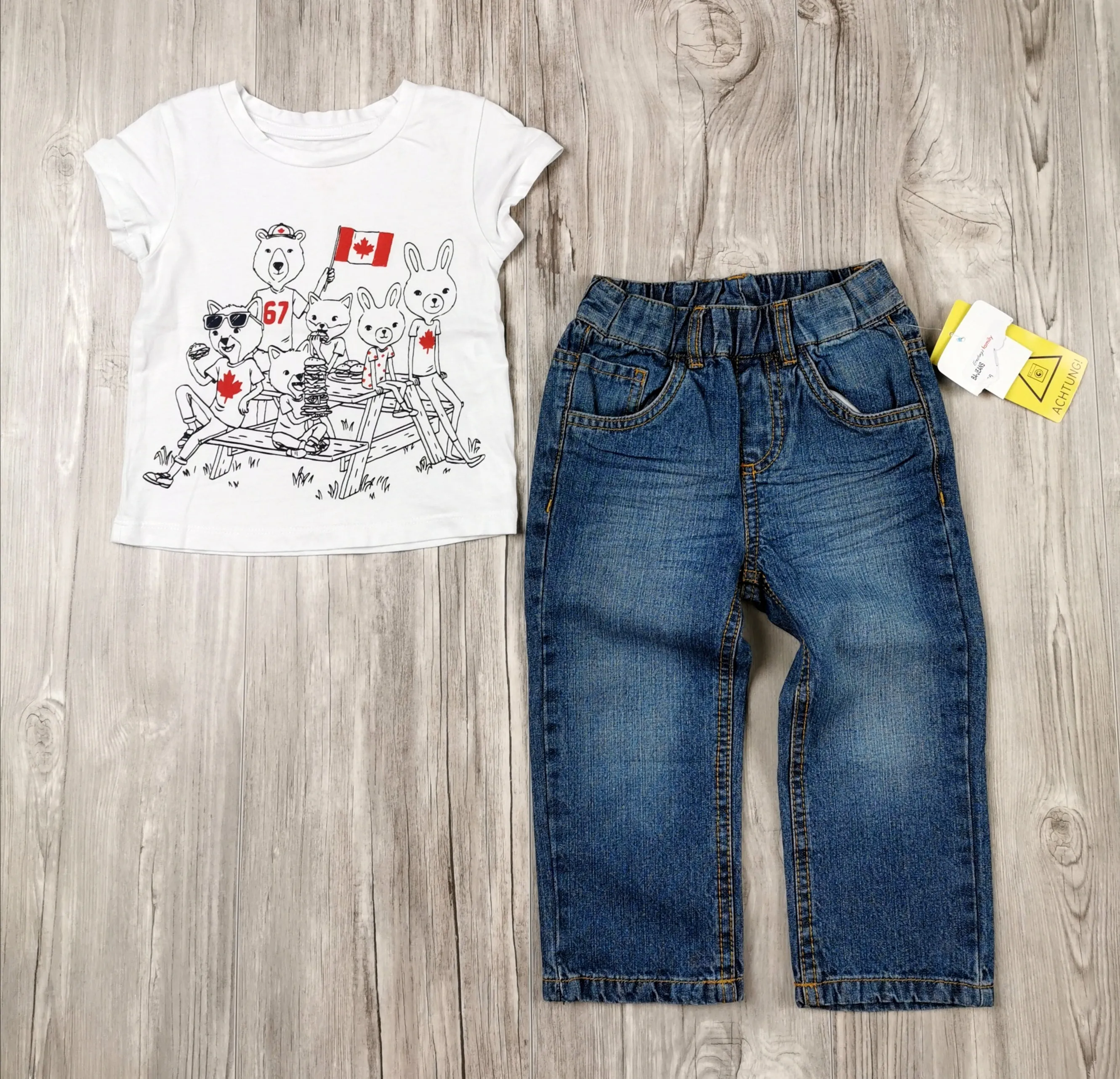 UNISEX SIZE 18/24 MONTHS - 2 Piece Mix N Match Outfit NWT / EUC B18