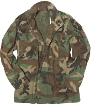 USGI M65 W/L Field Jacket M81 Woodland Camo - Used