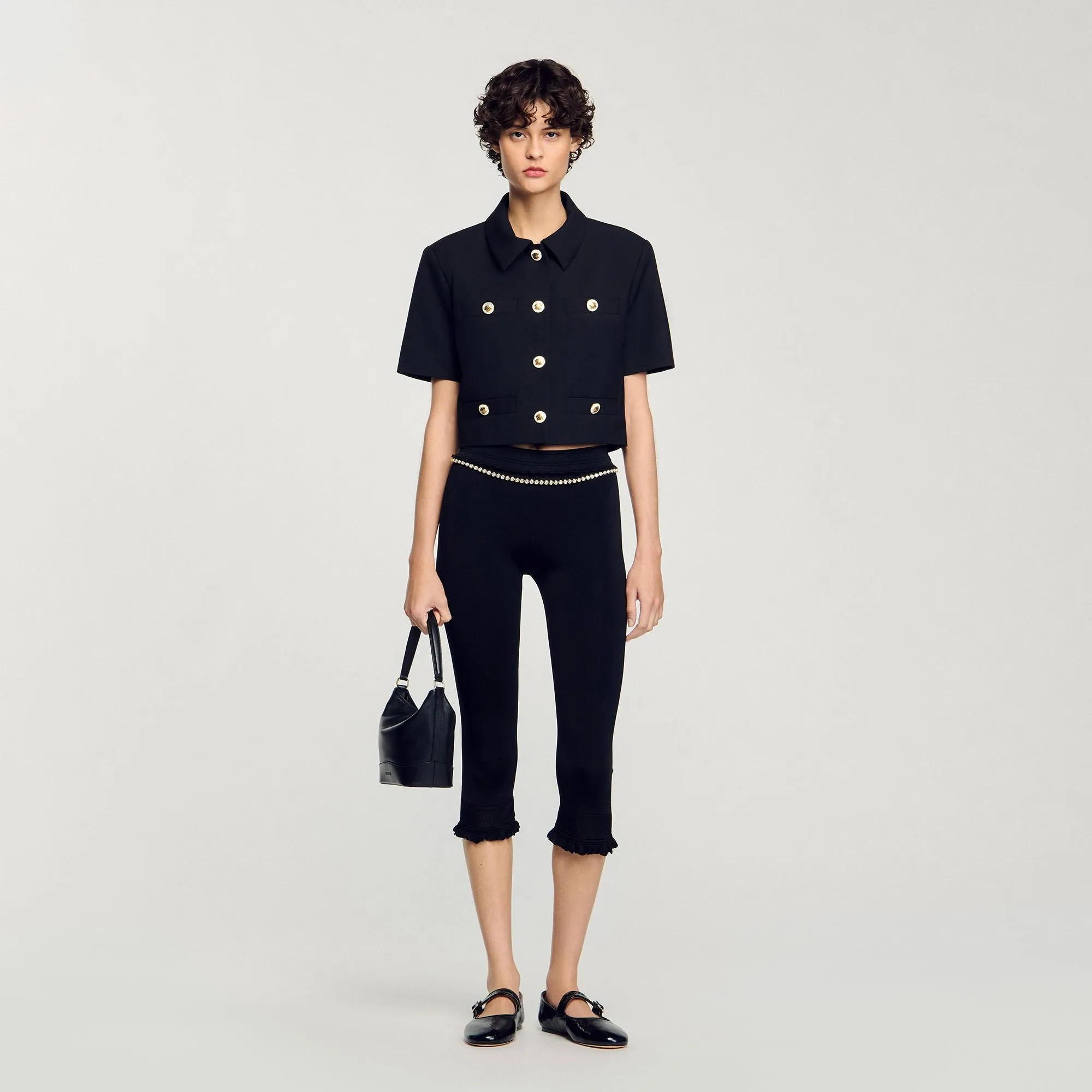 Valeria Short-Sleeved Jacket Black