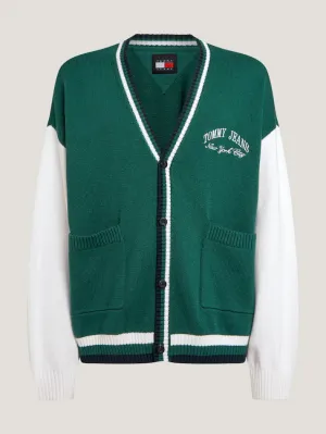 Varsity Colour-Blocked Cardigan