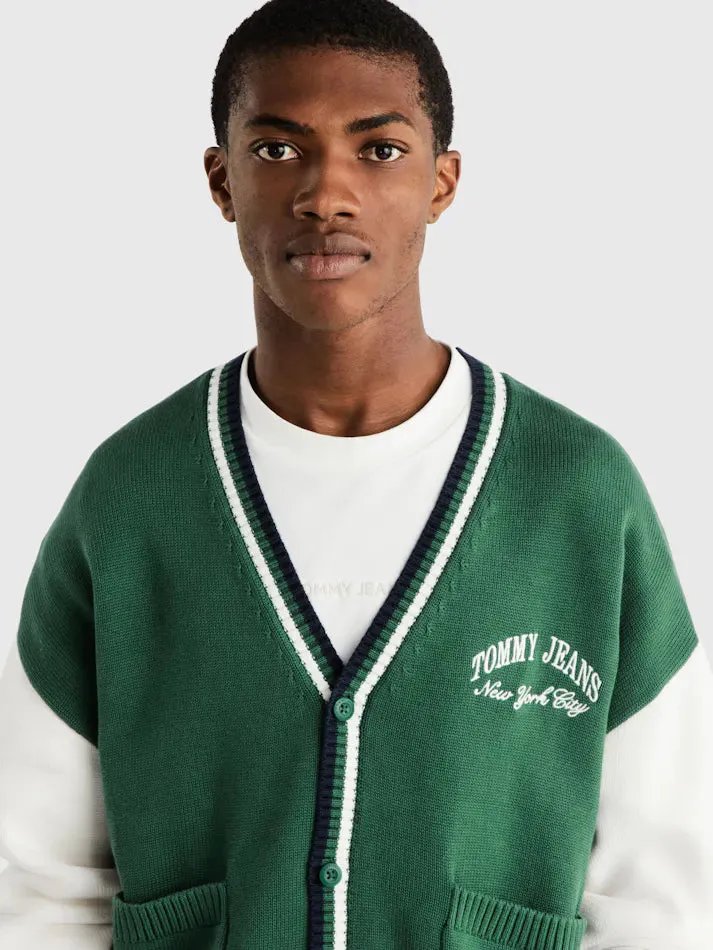 Varsity Colour-Blocked Cardigan