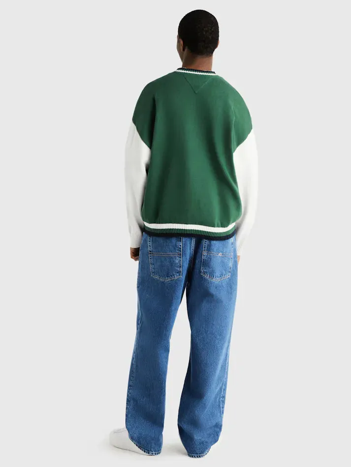 Varsity Colour-Blocked Cardigan