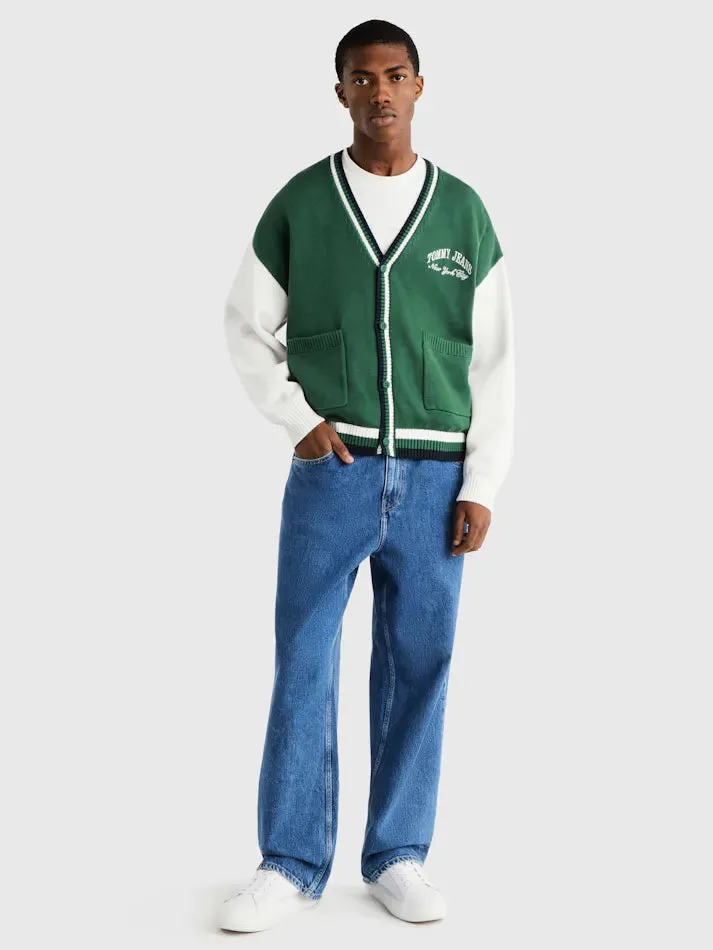 Varsity Colour-Blocked Cardigan
