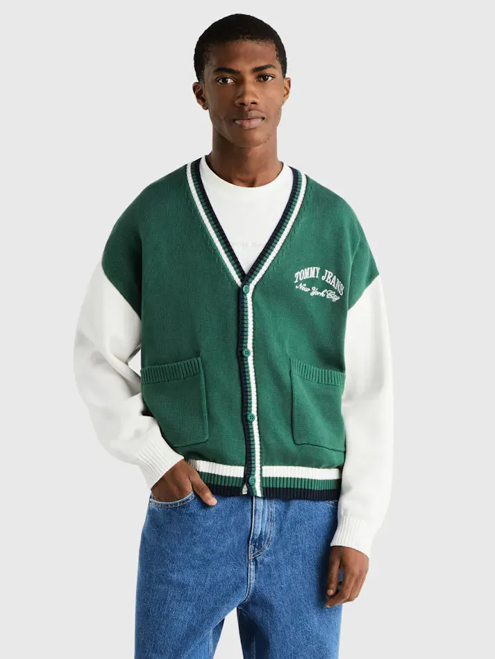 Varsity Colour-Blocked Cardigan