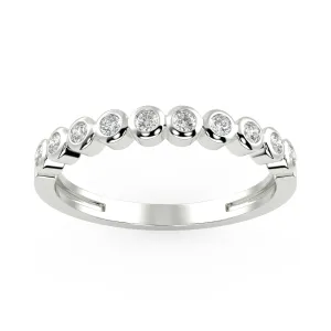 Vega Bezel Band in White Gold (0.10 Ct. Tw.)
