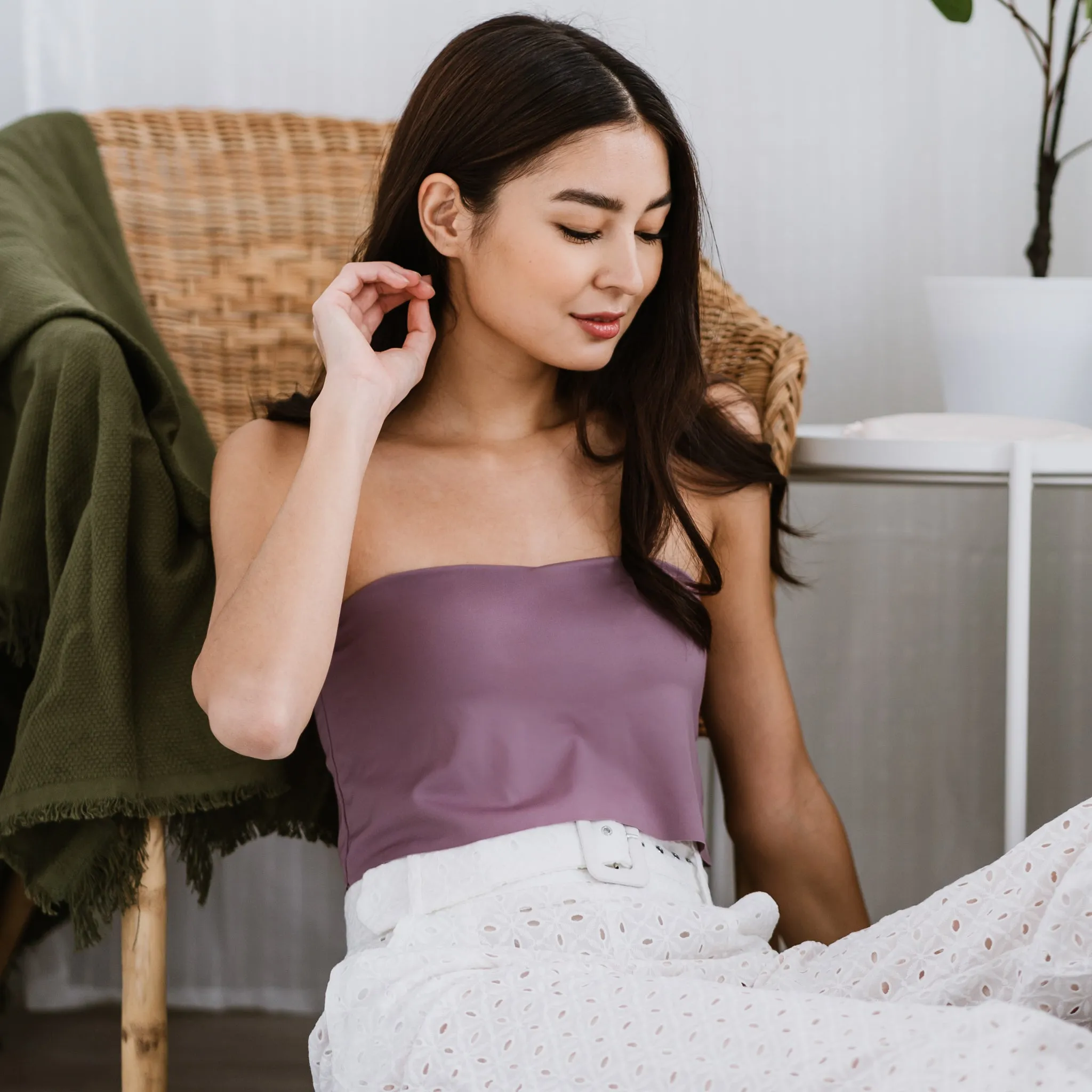 Versatile 3-in-1 Bra Top in Dewberry