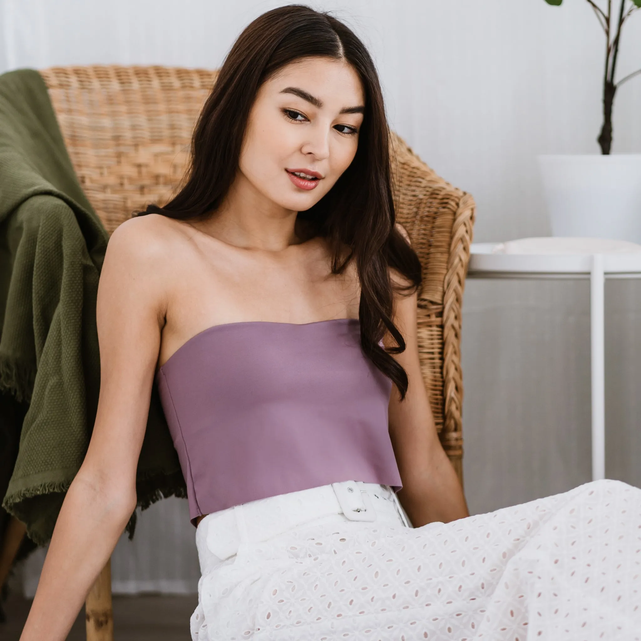 Versatile 3-in-1 Bra Top in Dewberry