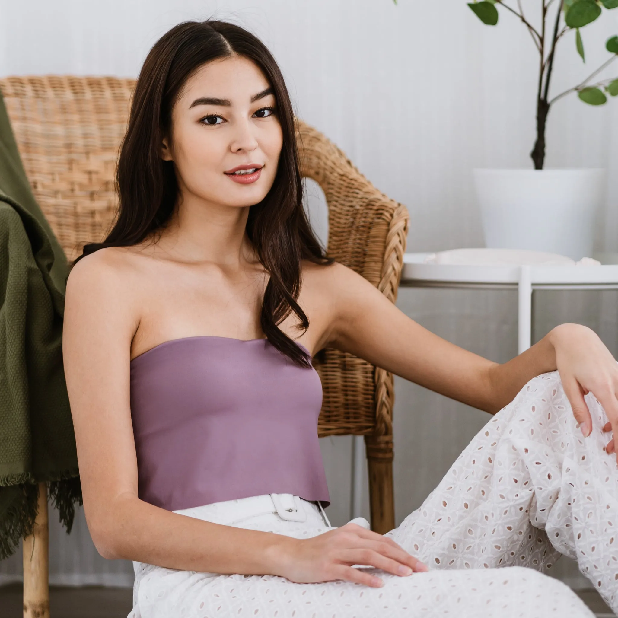 Versatile 3-in-1 Bra Top in Dewberry