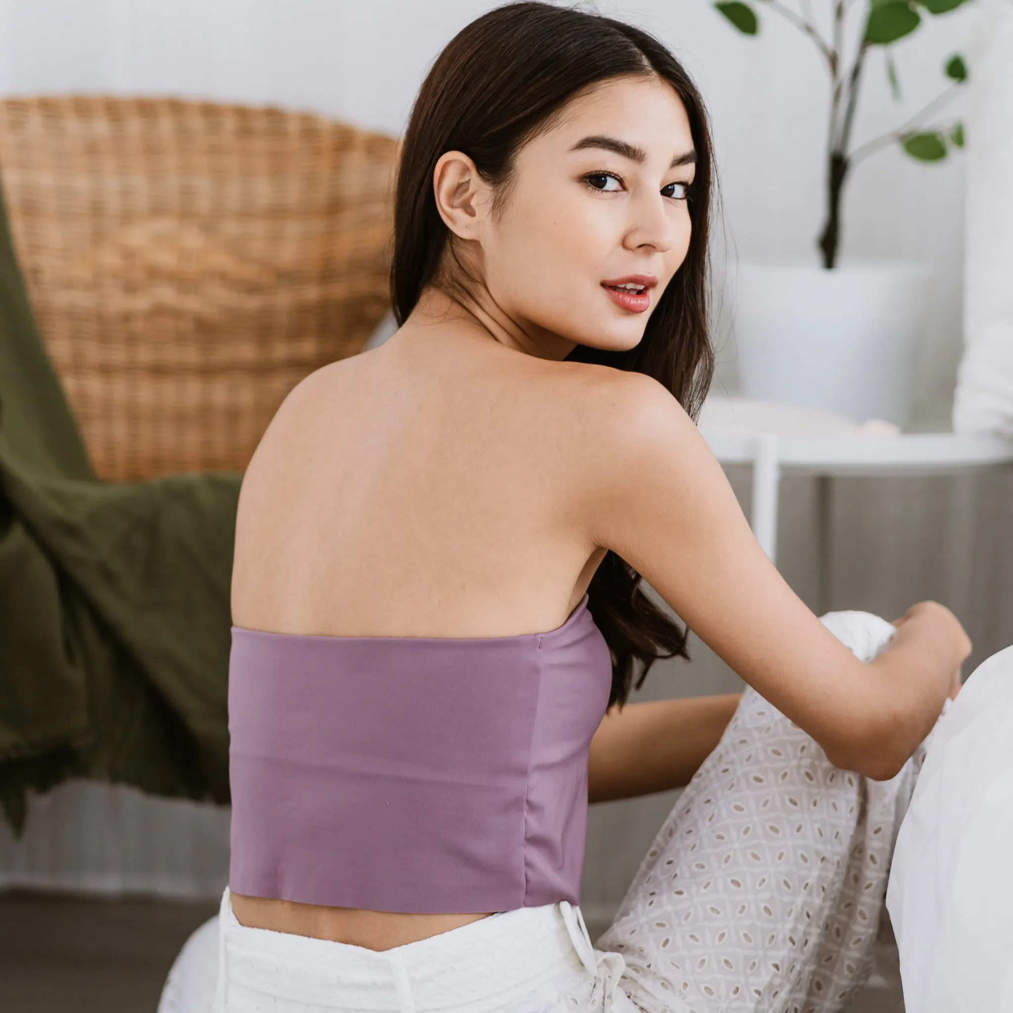 Versatile 3-in-1 Bra Top in Dewberry