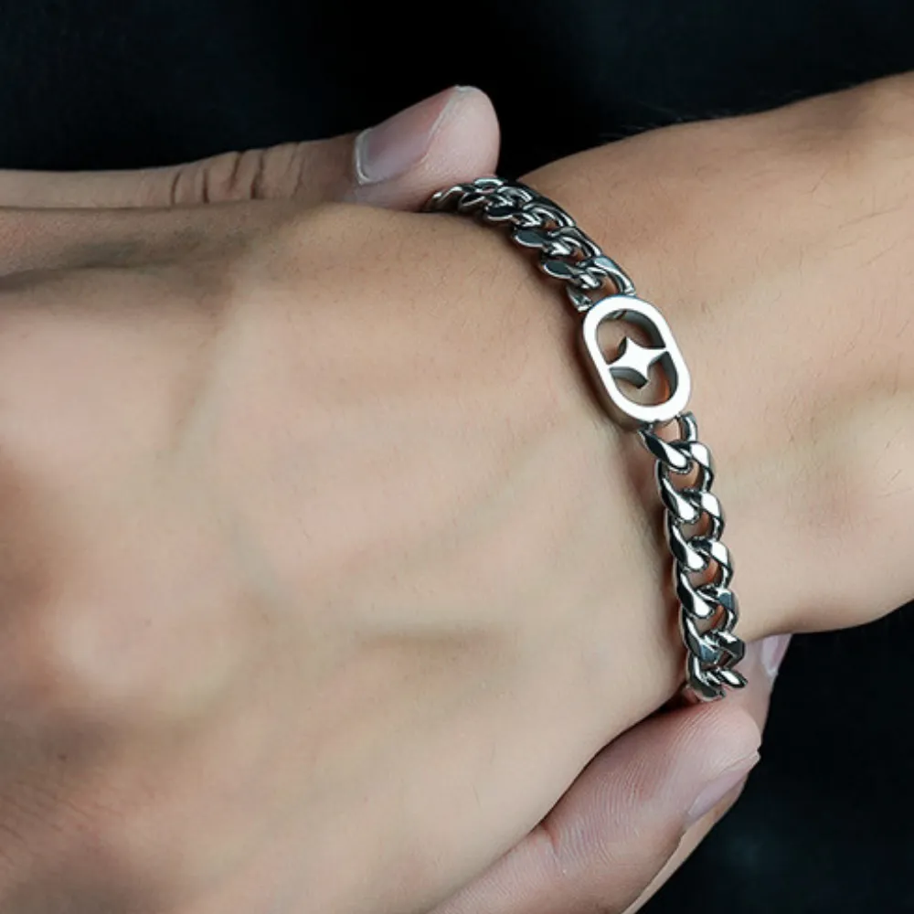 Versatile Starburst Titanium Steel Bracelet