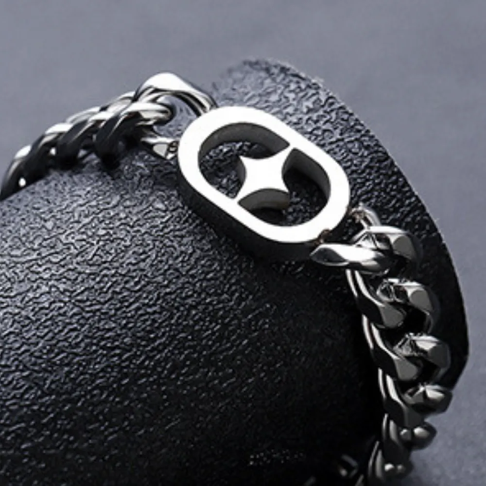 Versatile Starburst Titanium Steel Bracelet