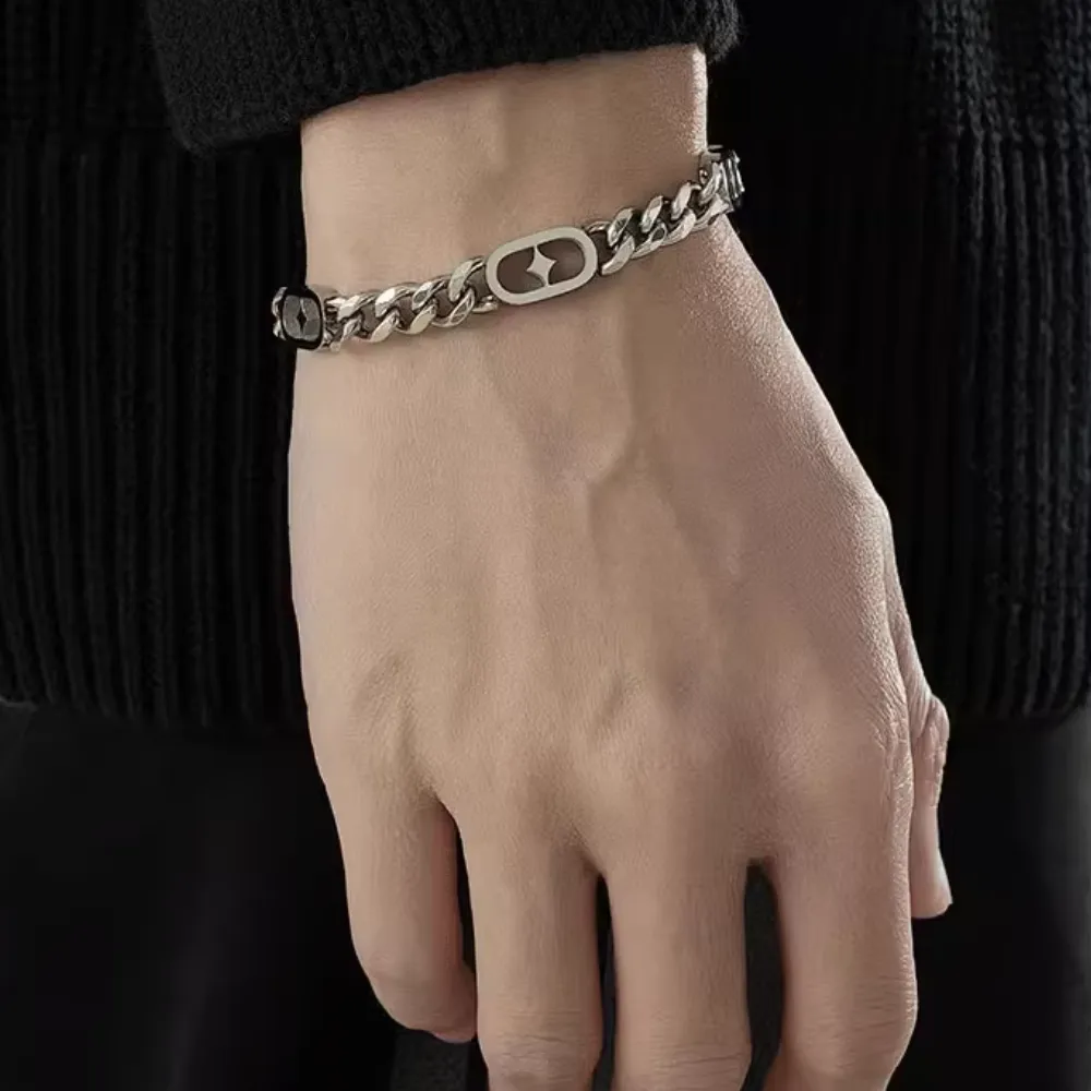 Versatile Starburst Titanium Steel Bracelet