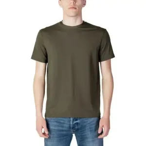 Vibrant Green Suns Men T-Shirt for Spring and Summer