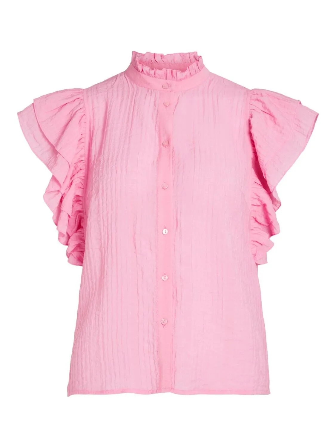 Vinillie Flounce Shirt (Pink)