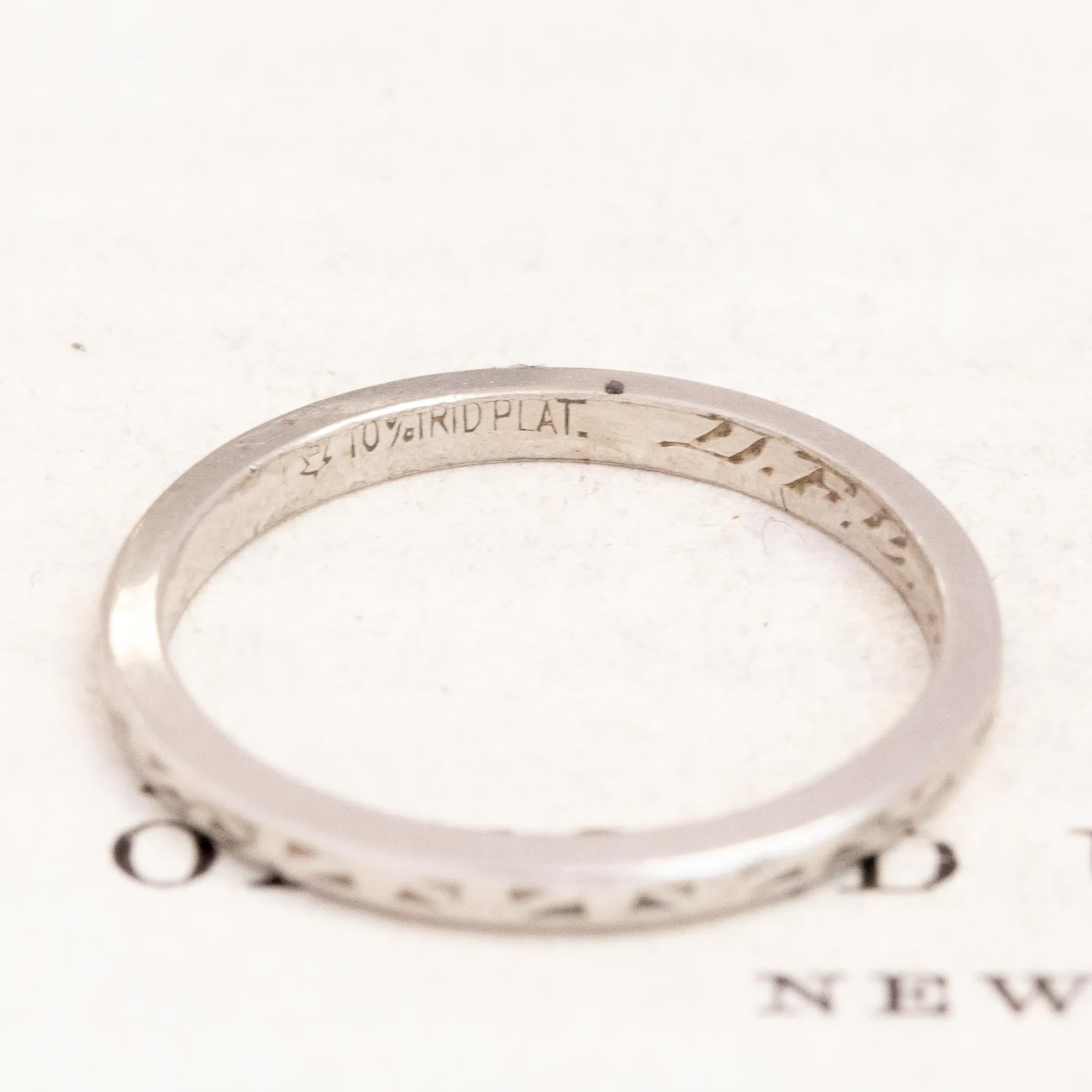 Vintage Wedding Band Circa 1954
