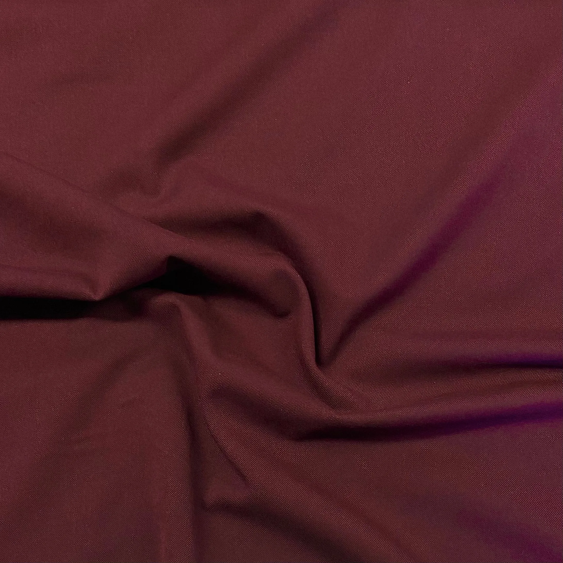 Viscose Gaberdine Twill Suiting - Wine