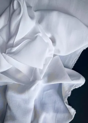 Viscose Moss Crepe - Optic White