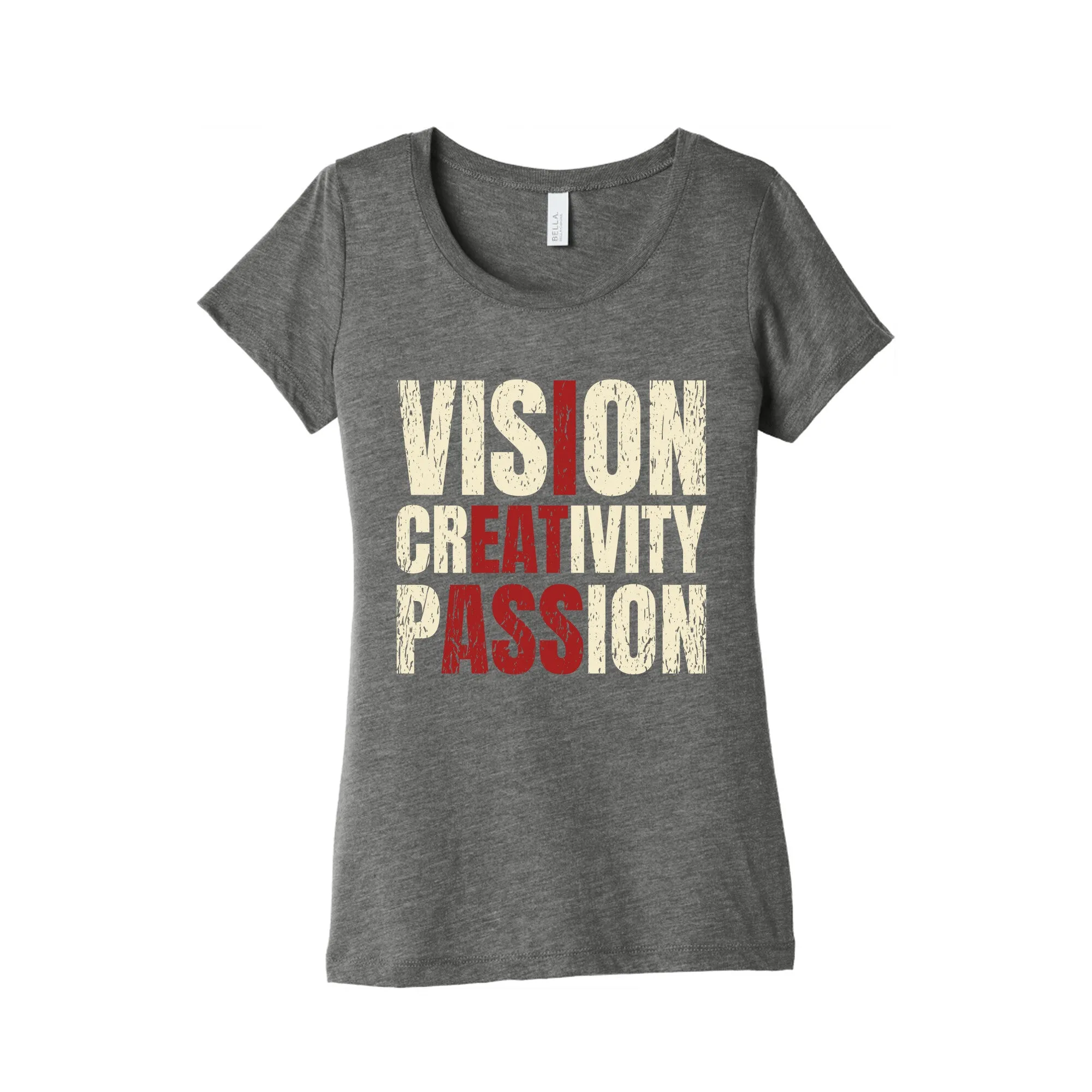 Vision Creativity Passion Womens Triblend Tee