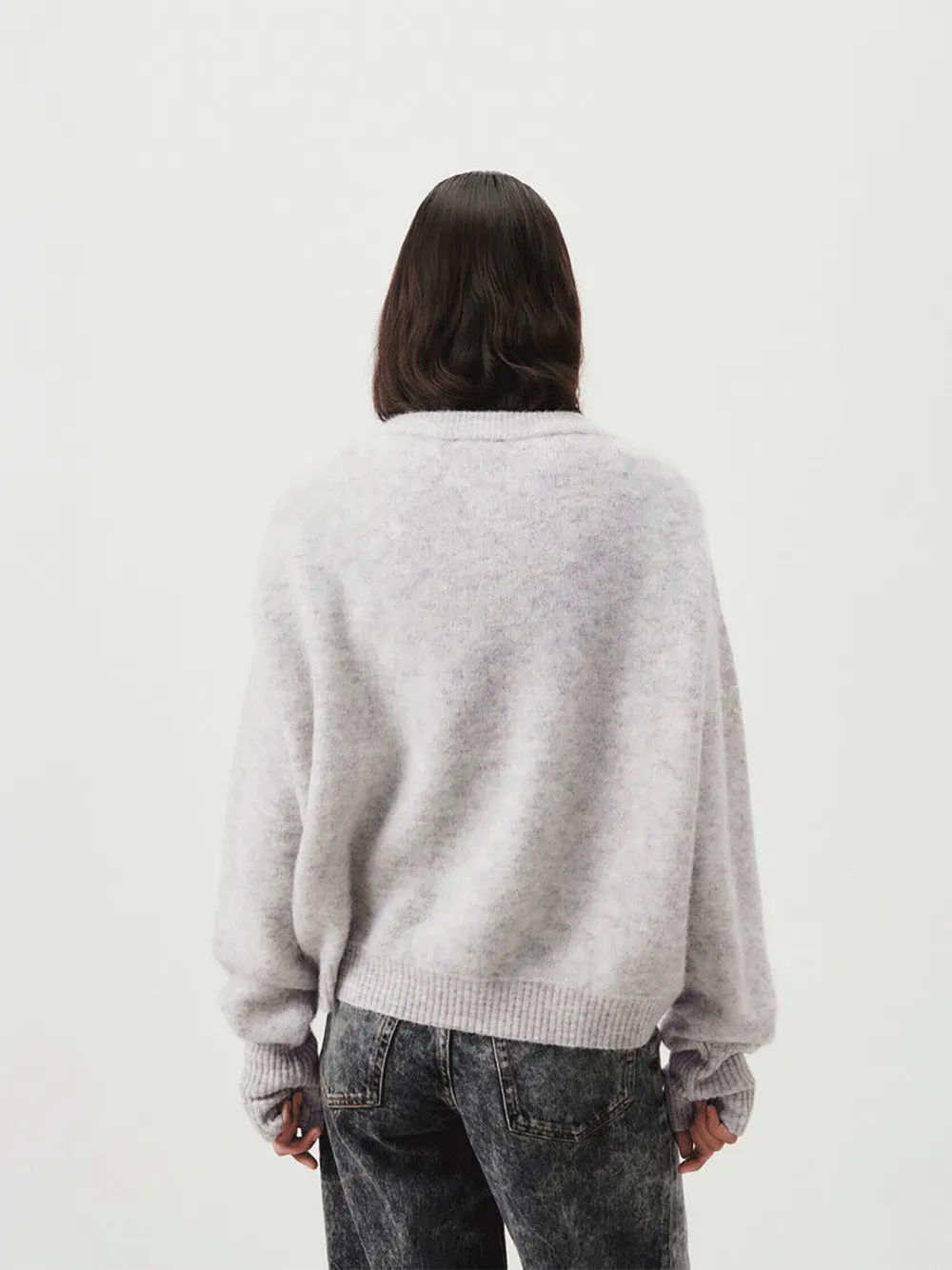 Vitow Sweater - LIGHT GREY MELANGE