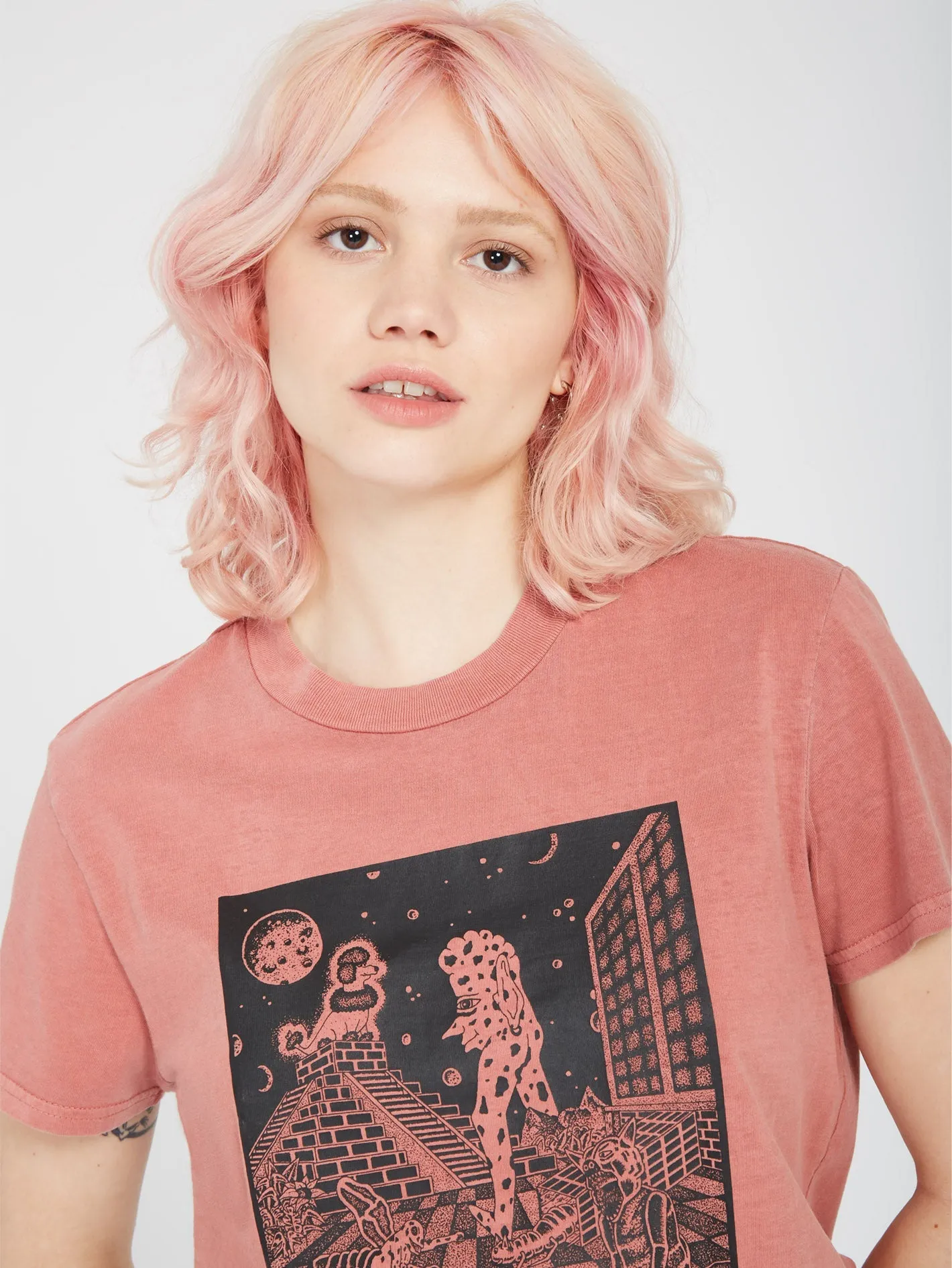 Volchedelic T-Shirt - ROSEWOOD