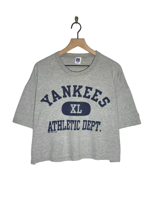 VTG 1998 Yankees Athletic Dept. Crop Shirt (XL)