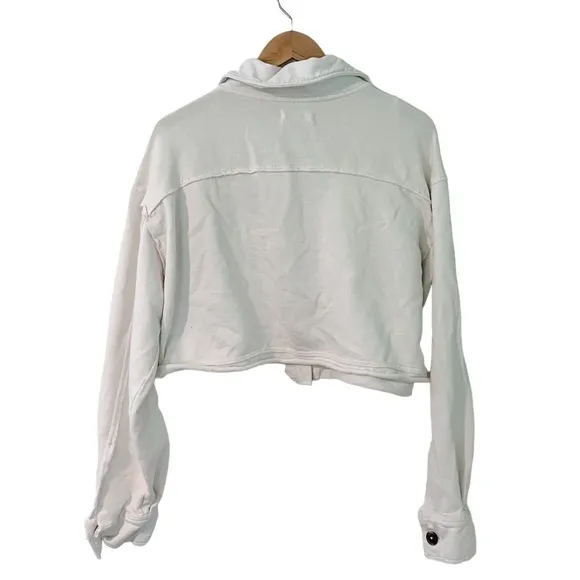 We The Free Saturday Cropped Shacket in Lazy Bones