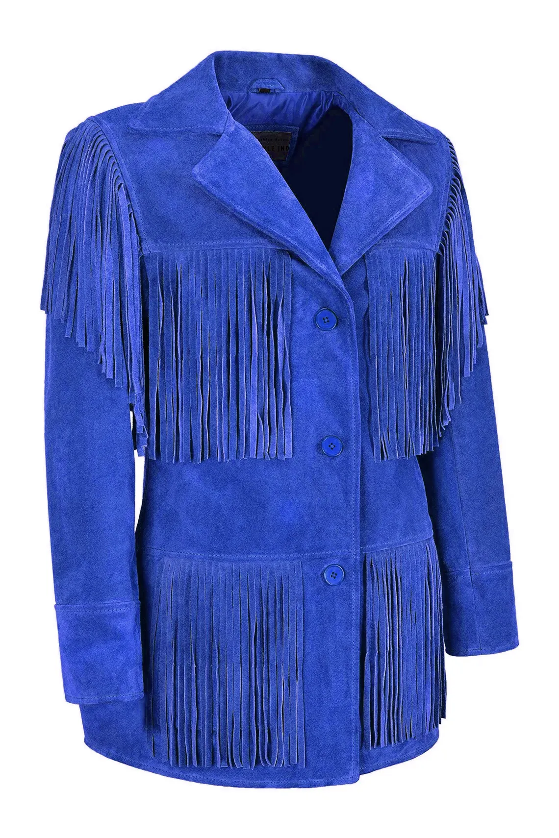 Western Fringe Brown Suede Leather Jacket for Women WFJ524