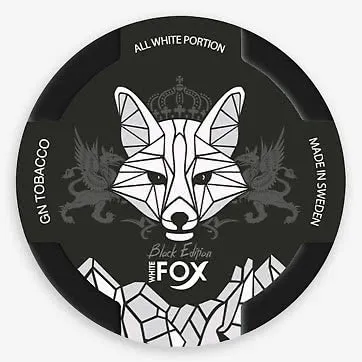 White Fox Black Nicotine Pouches (20pcs/Can)